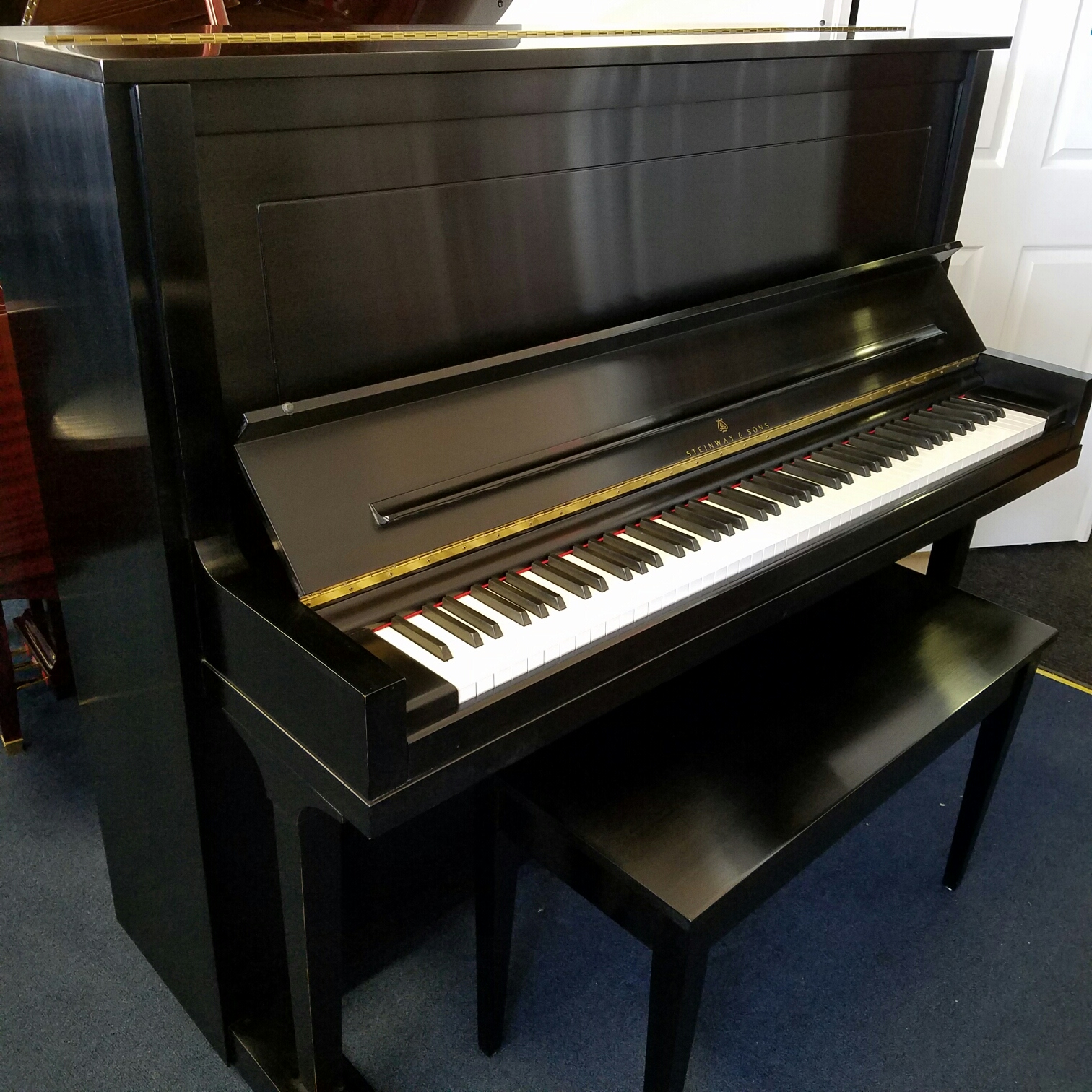 Steinway K52 Ebony Upright The Piano Guys